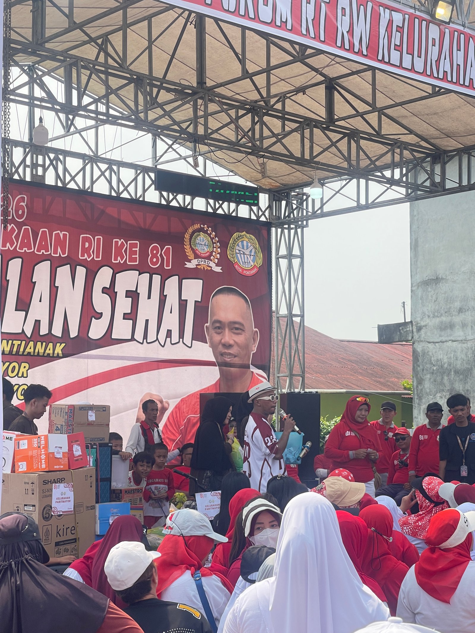 Jalan sehat bersama pak satar dan forum RT/RW, parit mayor