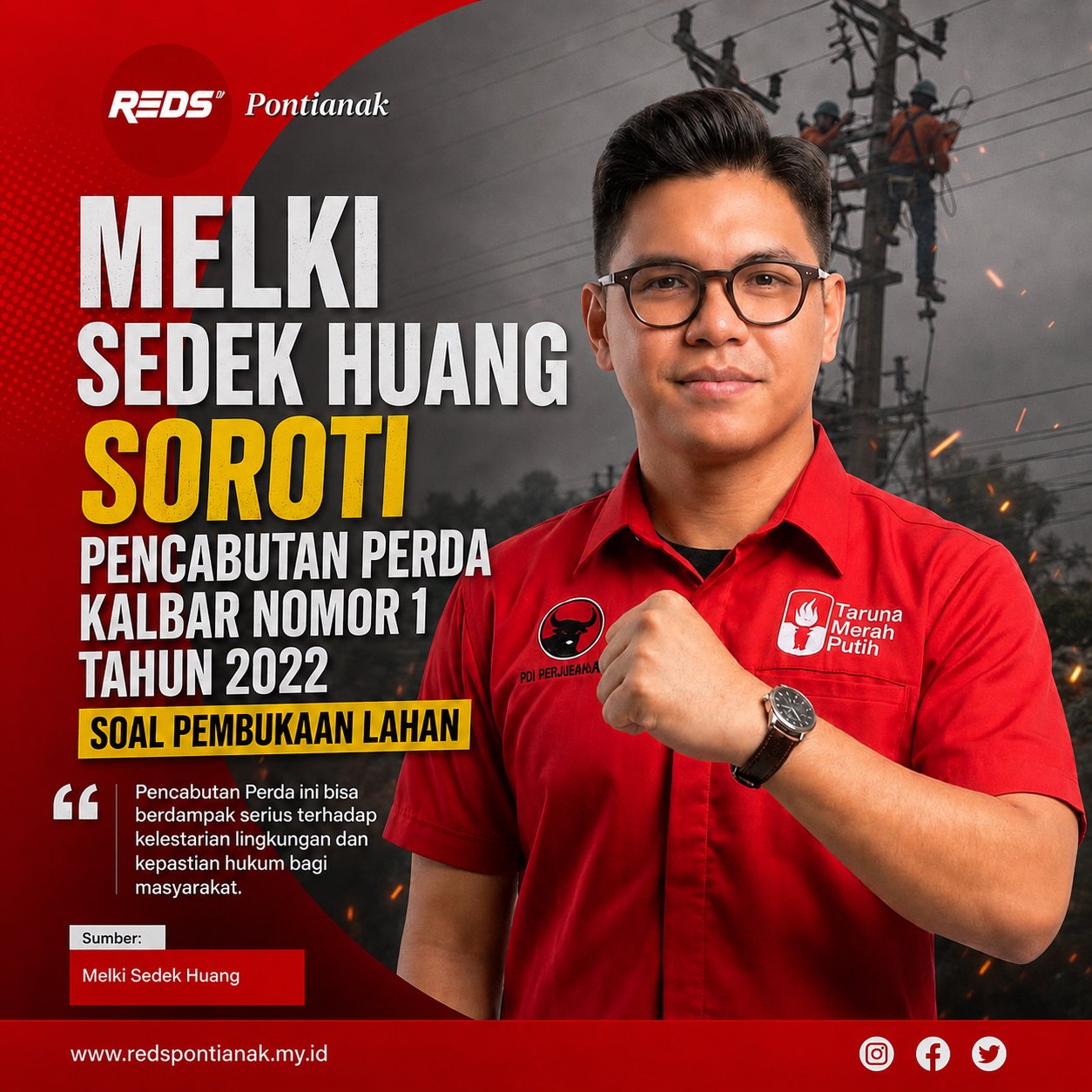 Melki Soroti Pencabutan Perda Pembukaan Lahan Kalbar
